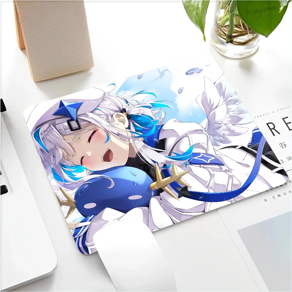 Kanata Amane Hololive Girl Anime Mousepad Small LockEdge Mouse Pad For Gamers Computer Desk Pad Anti-slip Rubber