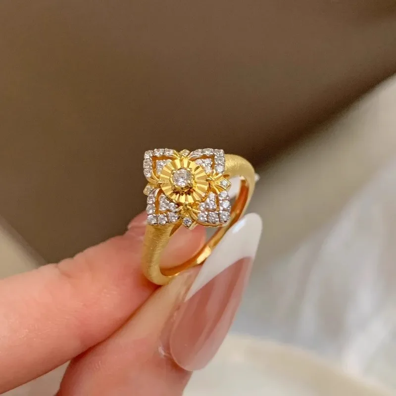 

Итальянское колье-подвеска Buchi Windmill Flower с четырехлистным клевером, французское ретро, легкая роскошь, с бриллиантами, лазерная гравировка, для женщин