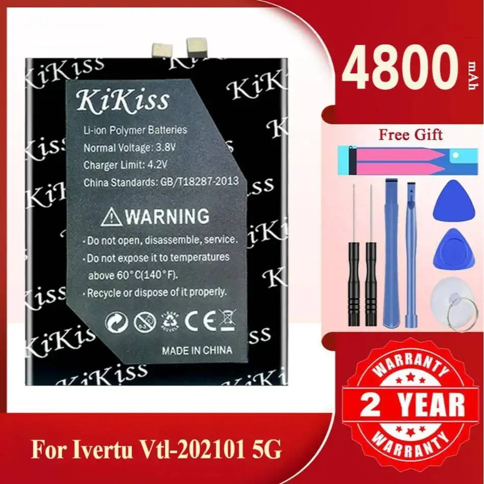 

4800Mah Kikiss Battery Vtl-202101 For Ivertu 5G
