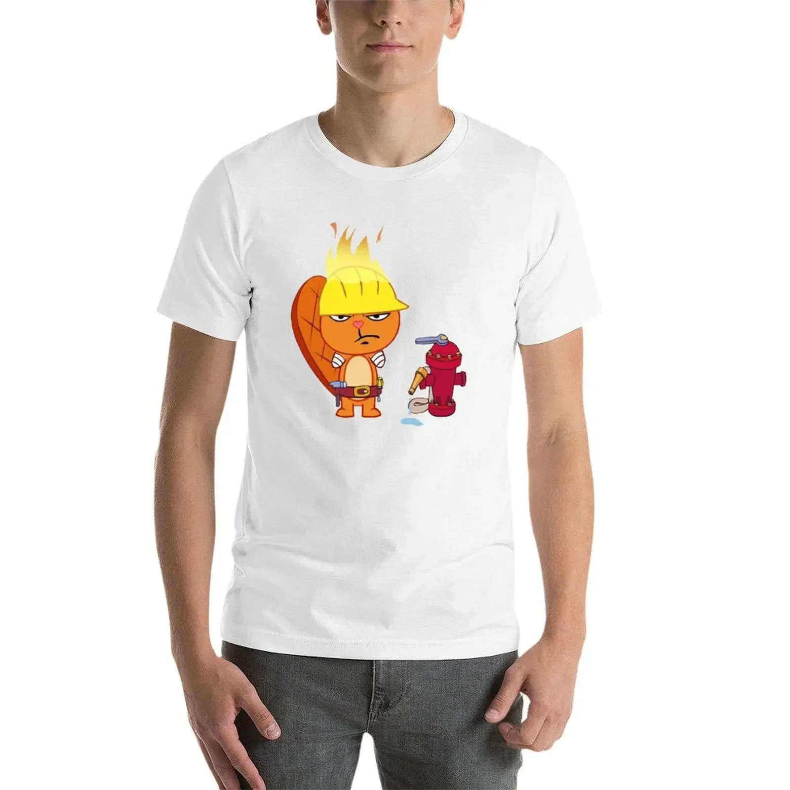 Happy tree Friends T-Shirt pour un garçon saint valentin boutique vêtements coton homme t-shirts nouvelle édition t-shirts pour hommes pack