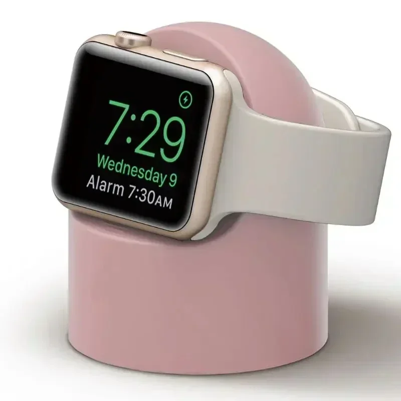 Für Apple Watch Ladeständer iWatch Ultra/8/SE2/7/6/SE/4/3 49 mm/45 mm/44 mm/42 mm/41 mm/40 mm/38 mm Langlebiger Silikon-Nachttischmodus – Detail 9