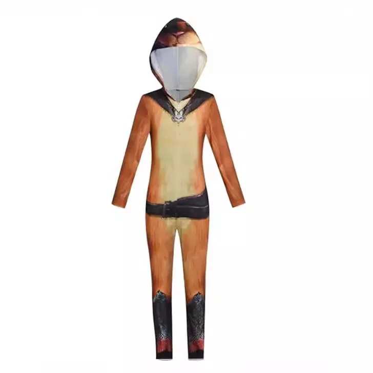 

Puss In Boots Onesie Cosplay Costume Export Cross-border Wholesale Tight Onesie
