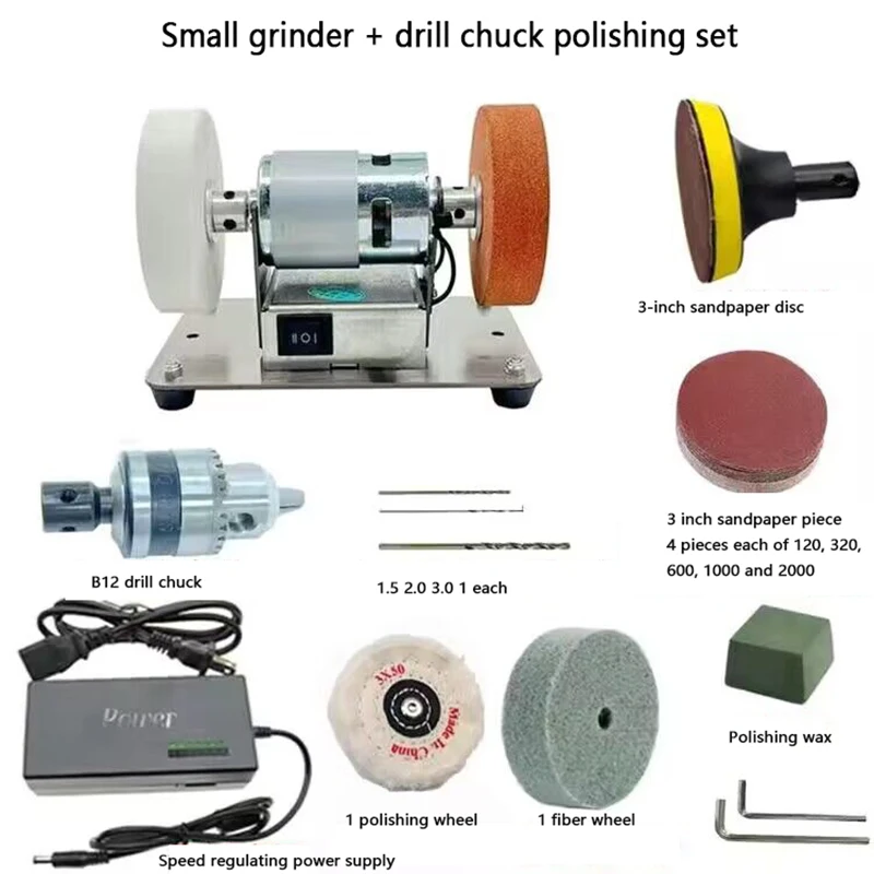 Electric Grinding Wheel Machine Artifact Table Grinder Motor Micro Polishing Grinding Stone Household Knife Sharpener