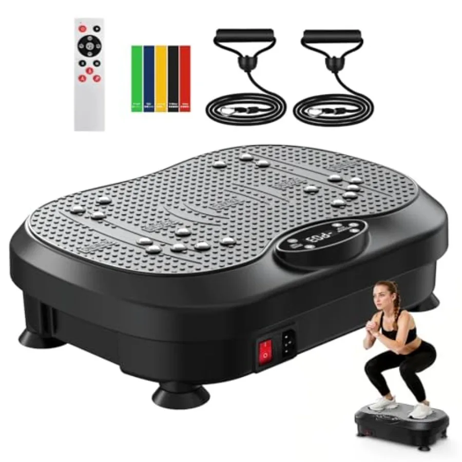 

Vibration Plate Exercise Machine for Lymphatic Drainage with 200 Levels Whole Body Fitness Workout Equipment Stand Shake Board