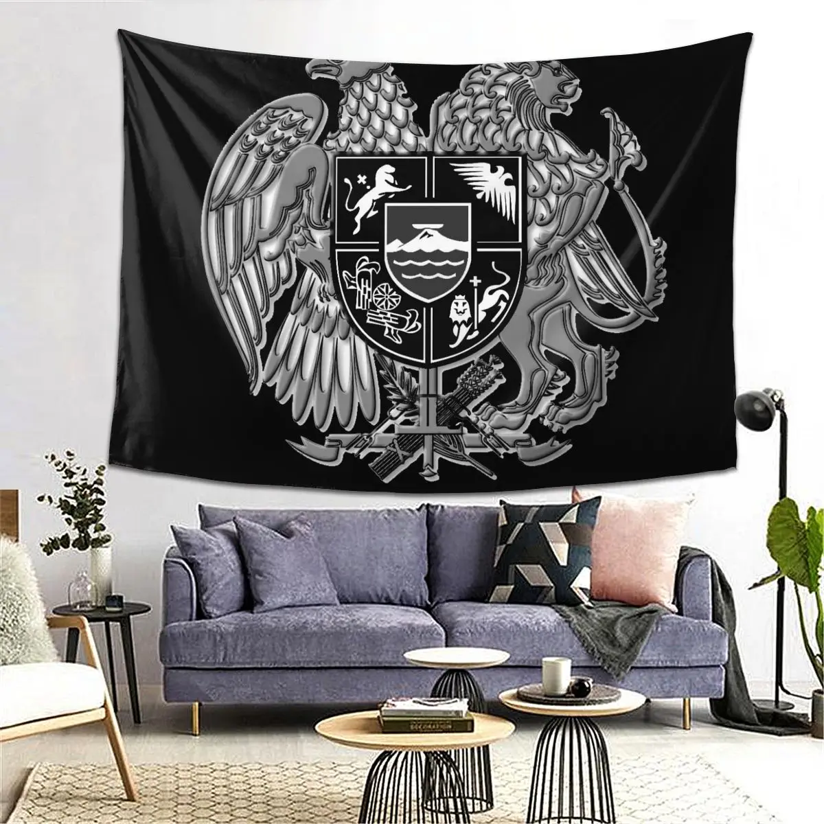 

Армения Герб Наряды Гобелен Украшение Искусство Эстетические Гобелены для Гостиной Спальни Домашняя Настенная Ткань Настенная Подвеска