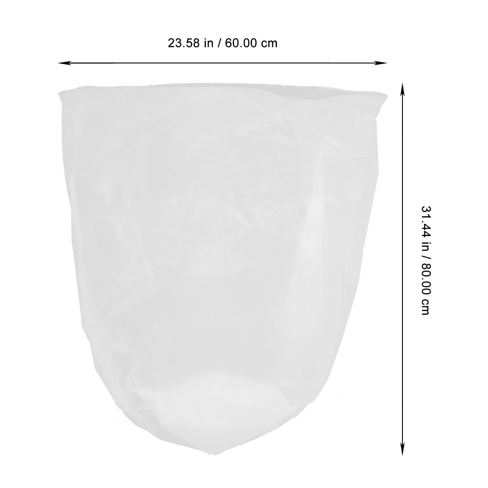 2 Rolls Degradable Yard Compost Bags Reusable Garden Leaves Lawn Waste Trash Bags for Plant Organic Fertilizer