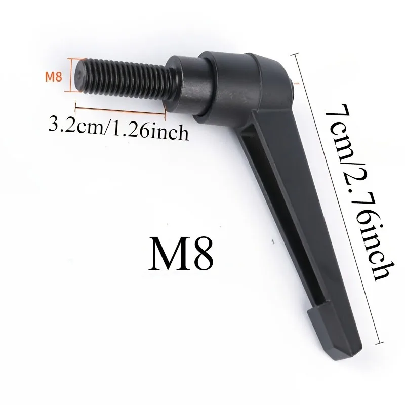 

Adjustable Locking Handle Screws Bolt M8Clamping Lever Machinery Adjustable Handle Locking External Thread Knob Handles ﻿