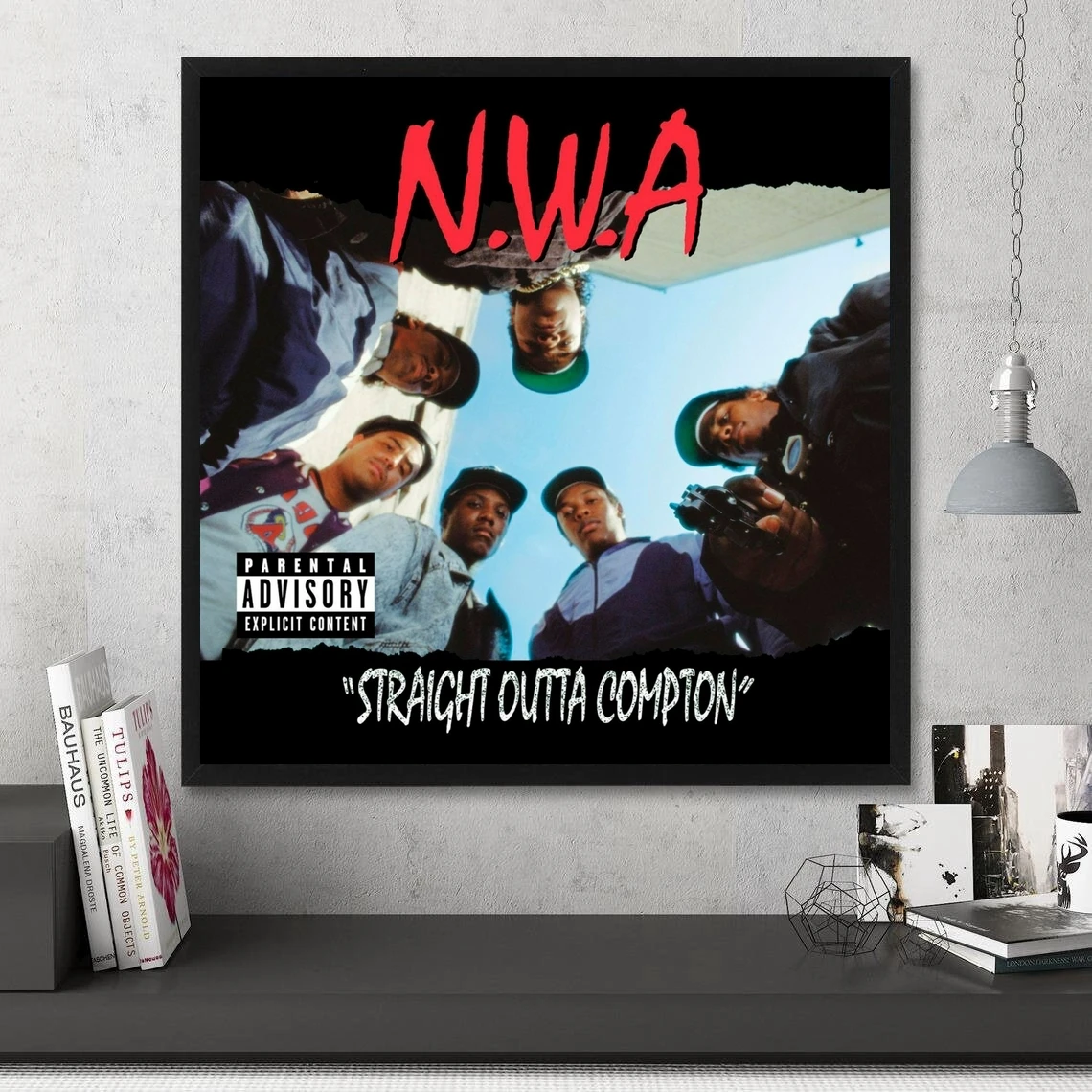 N.W.A. Straight Outta Compton Music Album Poster Canvas Art Print Home Decor Wall Painting ( No Frame )