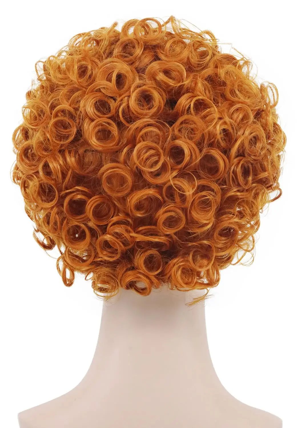 성인 코스프레 가발, 짧은 웨이브 오렌지 풀 가발, 할로윈 파티 코스튬 가발, 레드 오렌지 곱슬 가발, 부인 로퍼 코스튬 여장
