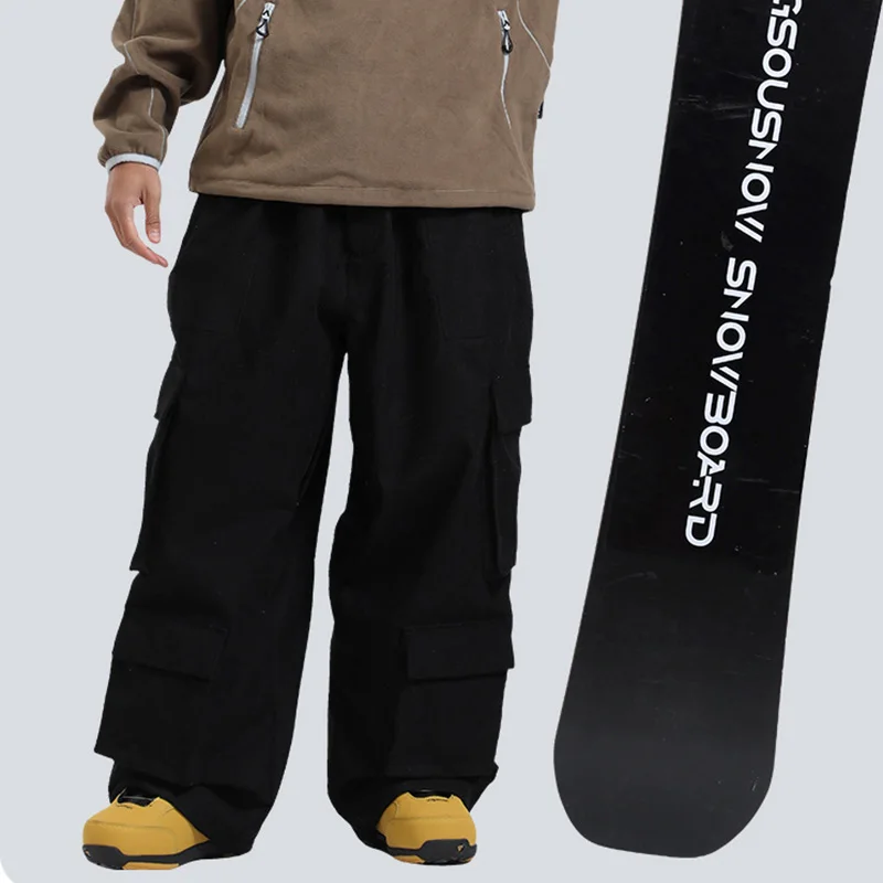 Новые мешковатые стильные дышащие лыжные штаны для сноуборда, спортивные ветрозащитные водонепроницаемые лыжные брюки для женщин и мужчин, зимняя термоодежда для взрослых