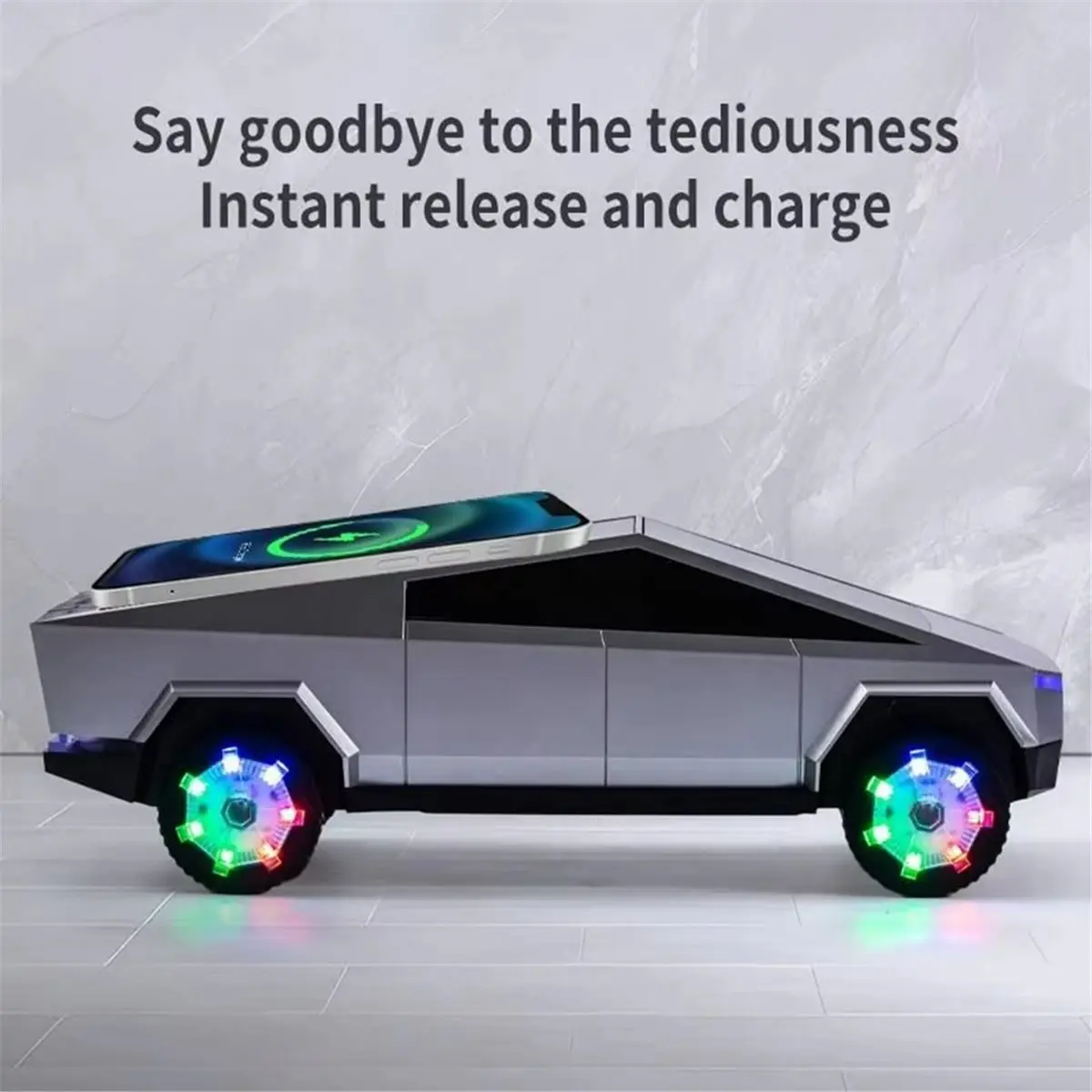 L73A NEW Portable Bluetooth Speaker with Wireless Charger Model Speaker RGB Light HIFI Stereo Black