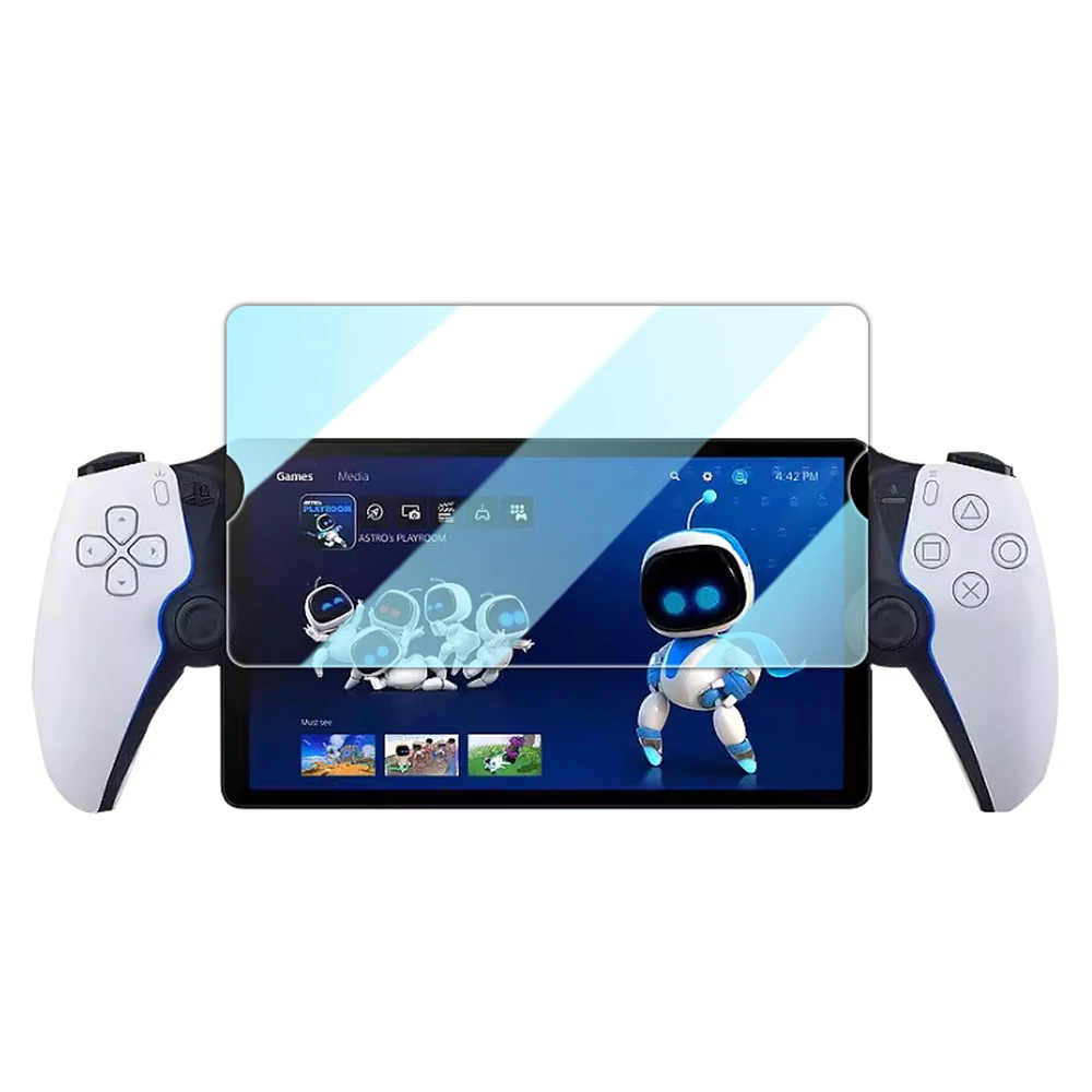 Tempered glass film suitable for Sony PlayStation Portal gaming console PS5 handheld film application