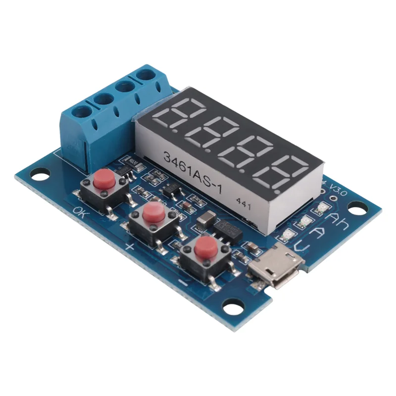 ABGI-1 قطعة ZB2L3 الأزرق 18650 جهاز اختبار بطارية الحمل الخارجي التفريغ نوع 1.2-12 فولت بطارية 18650 اختبار السعة المتساوية