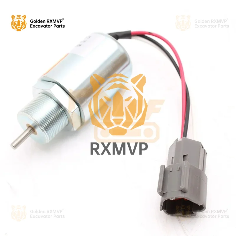 For 3725 12 Stop Solenoid 30a87 20402 For Mitsubishi L3e S3l S4l Volvo Terex Schaeff Pel Job Excavator