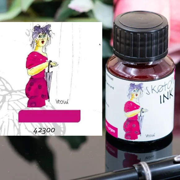 Original Rohrer&Klinger SKETCH INK Light Color Sketching Painting Tick Line Waterproof Pen Sketching Ink