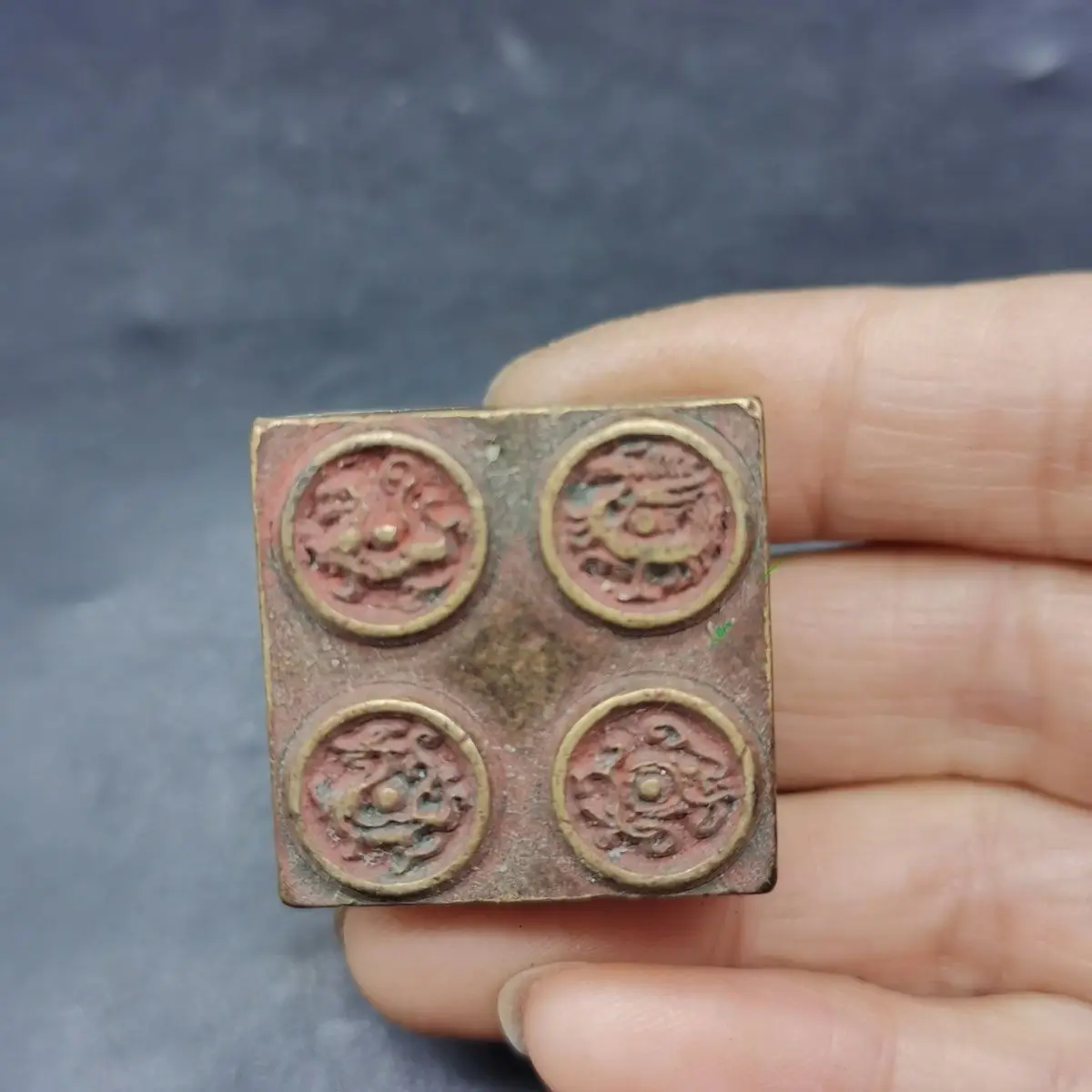 Four auspicious beasts Seal Stamp Statue Sculpture Figurines Home Garden Decoration Statues