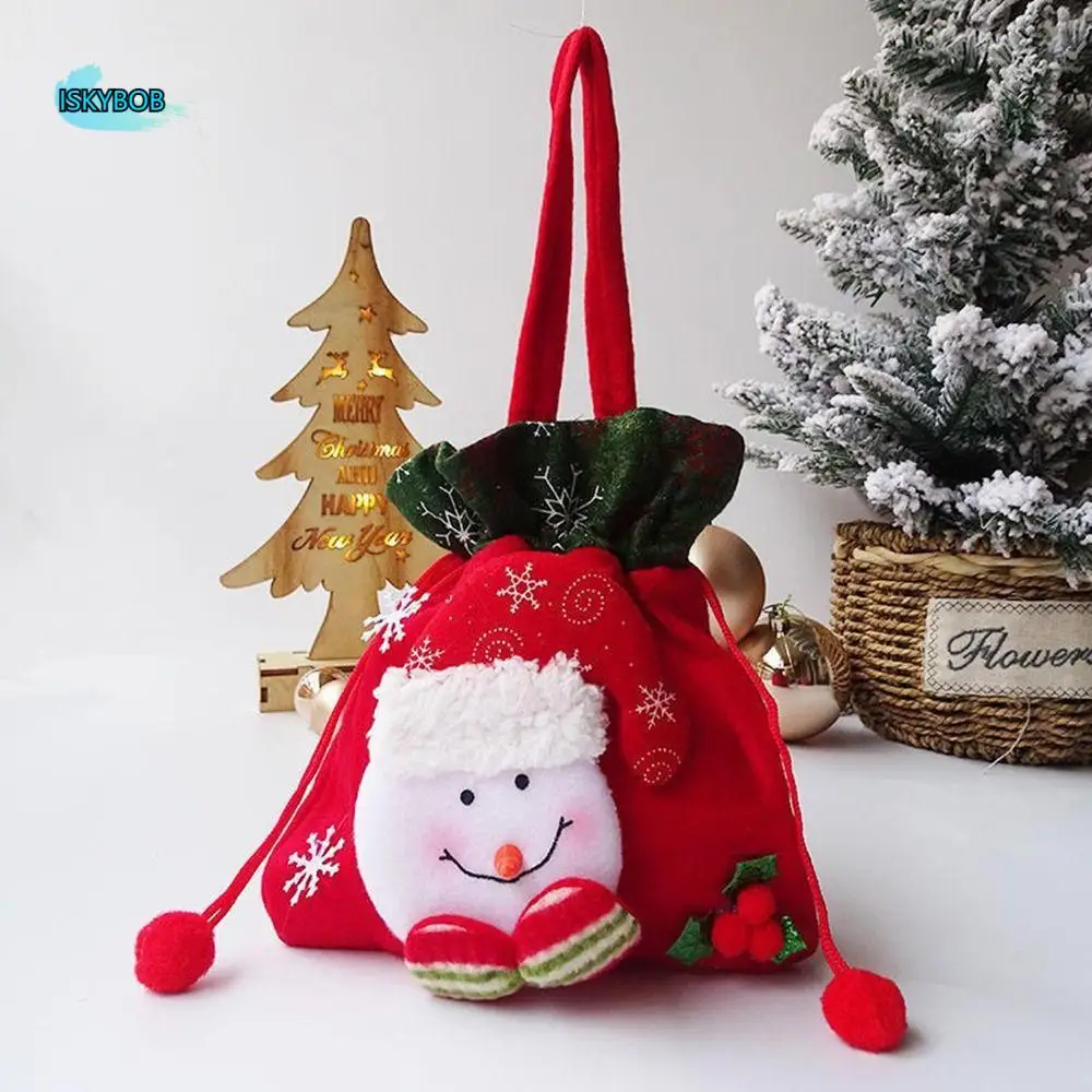

Party Favor Stockings Elk For Kids Decorations Santa Claus Wrapping Pouch Xmas Drawstring Bags Candy Bags Christmas Gift Bag