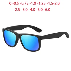 Outdoor-Sport uv400 Anti-Blend-Myopie-Sonnenbrille Mode bunte Linse Kurzsicht-Sonnenbrille Dioptrien 0-150-639 bis-0,5