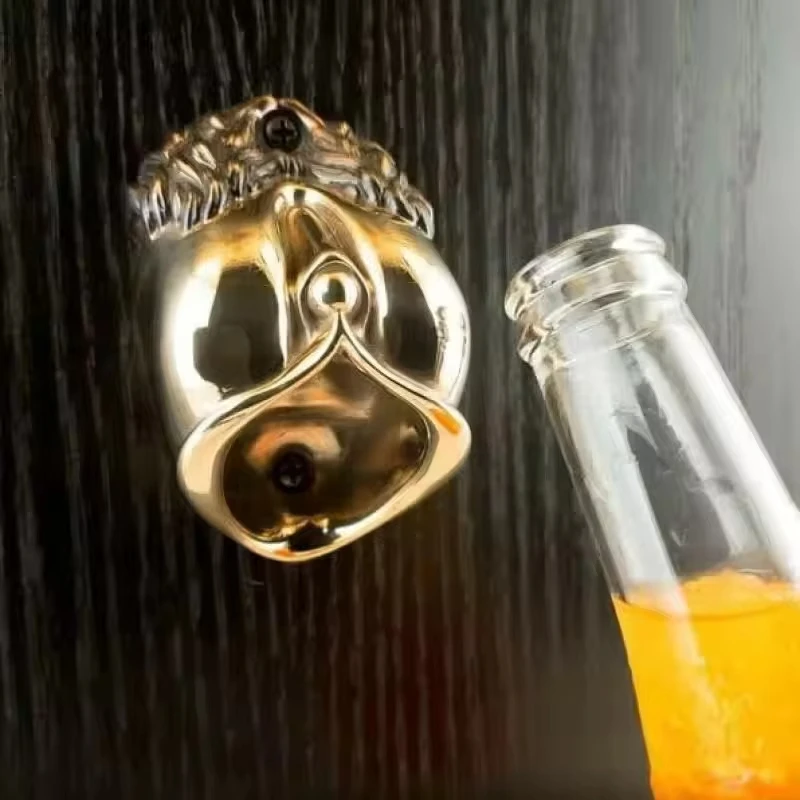 

Creative New Beer Opener Made Of Stainless Steel, Suitable For Women, Wall-Mounted. It Is Also A Decorative Item For Bar Tools