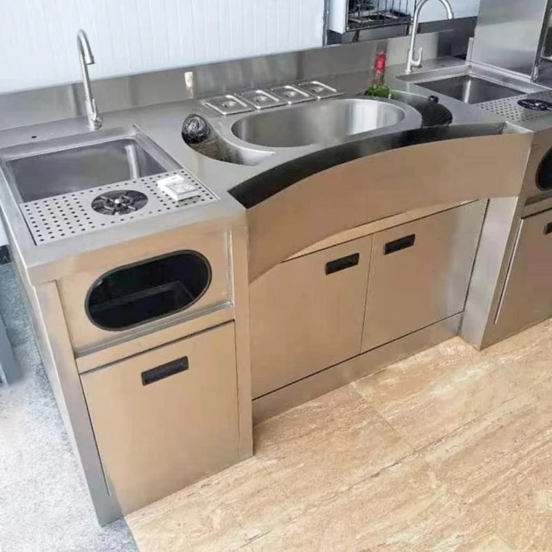 2026 New Classic Cocktail Bar Station  with  Portion Box Ice Storage Cup Washer Accessories