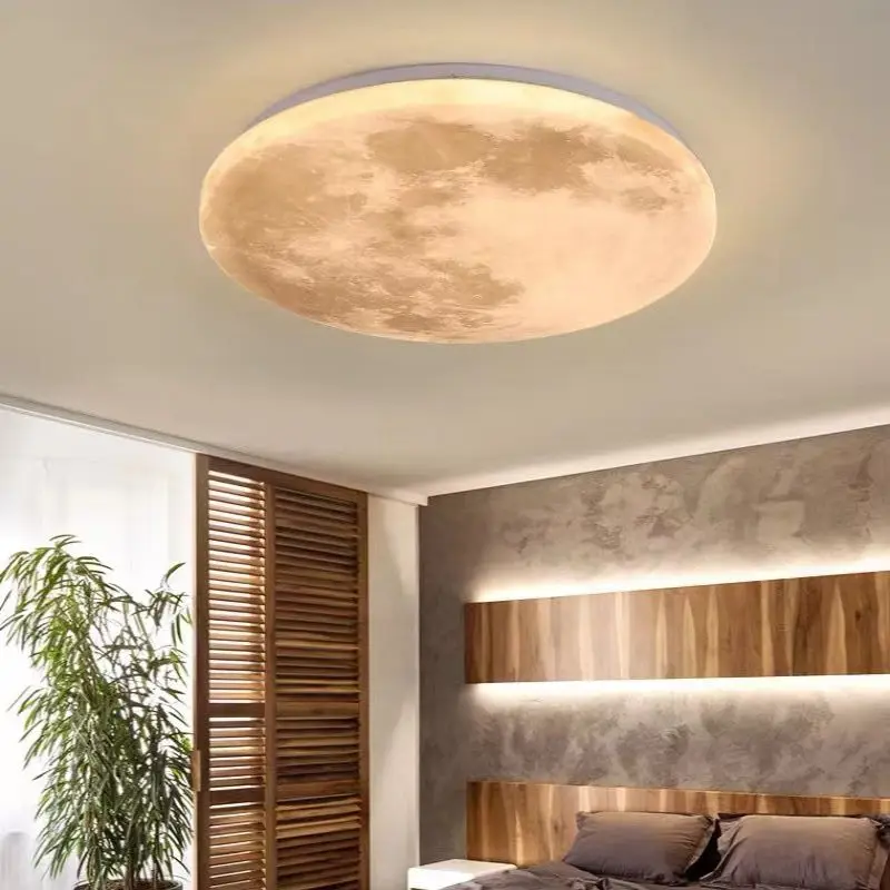 

Nordic moon ceiling lamp dimmable LED suitable for living room bedroom restaurant ceiling lamp home interior lighting decorative