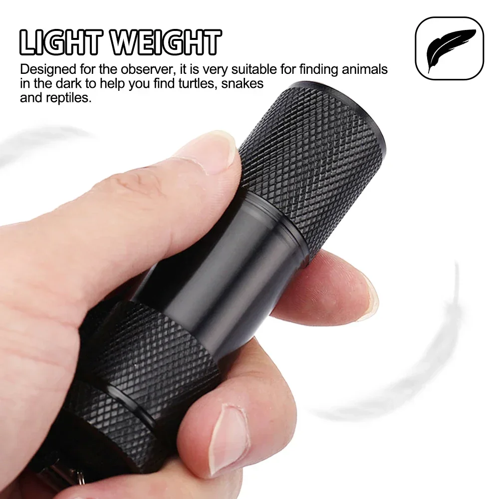 Portable 9 LED Flashlight Mini Red Light Hunting Torch Infrared Blood Vessel Light Astronomy Aviation Night Vision Lamp