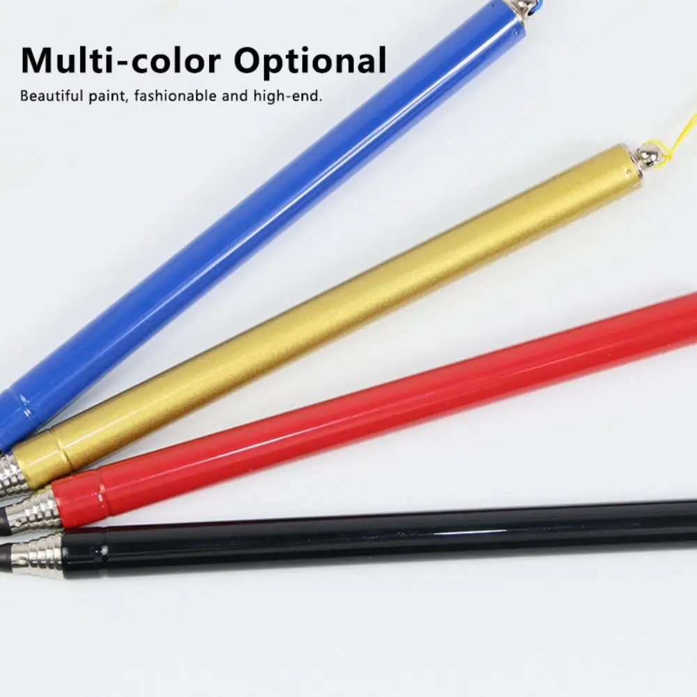 1pc Stainless Steel Teacher Pointer with Lanyard Retractable Vision Test Pointer Stick Multi-Functional Retractable Pointer