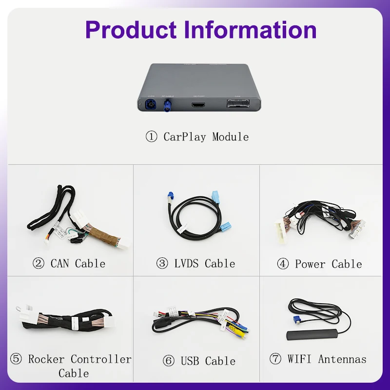 AUTOTOP Wireless CarPlay Android Auto für Lexus NX RX IS ES GS RC CT LS LX LC UX GX 2014-2019 – Detail 6