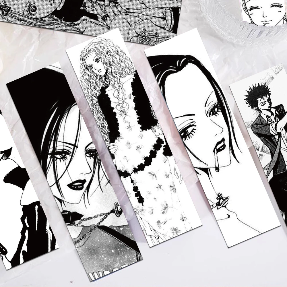 30pcs Cartoon Anime Bookmarks Reading Pages Books Annotated Students Stationary Supplies DIY Creative Aesthetic Bookmark