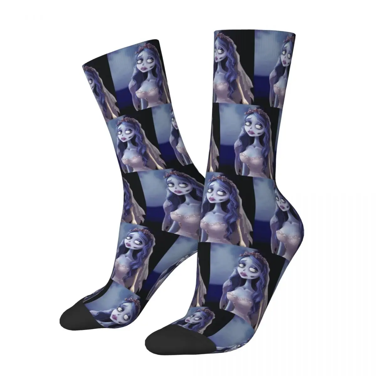 Emily The Corpse Bride Socks Harajuku High Quality Stockings All Season Long Socks Accessories for Man's Woman Birthday Present