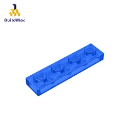 BuildMOC-piezas de bloques de construcción para niños, 10 piezas, montaje de partículas 3710 1x4 para piezas de bloques de construcción, ladrillos educativos eléctricos DIY, regalos para niños, Juguetes