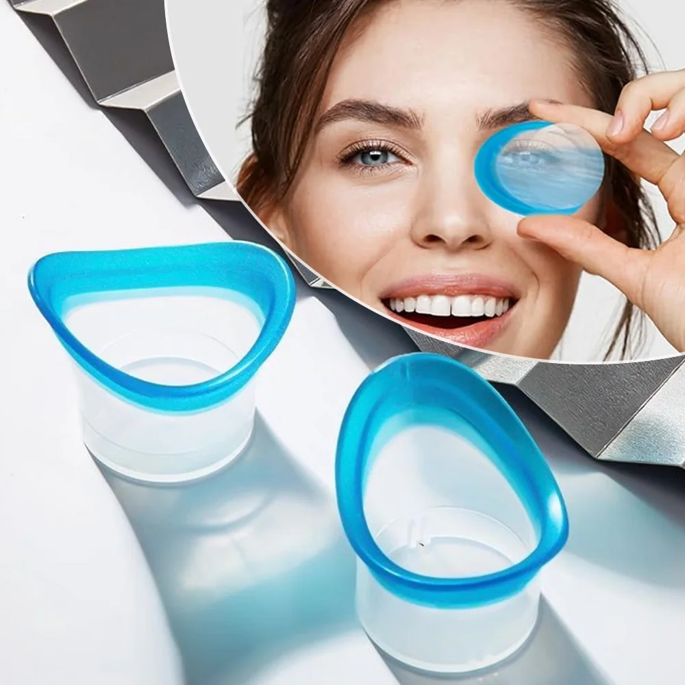 2pcs Resuable Eyewash Cup Soft Eye Bath Cup Eye Wash Cup For Elderly Women Men Children Precision Fitting Eye Cleaning Tool