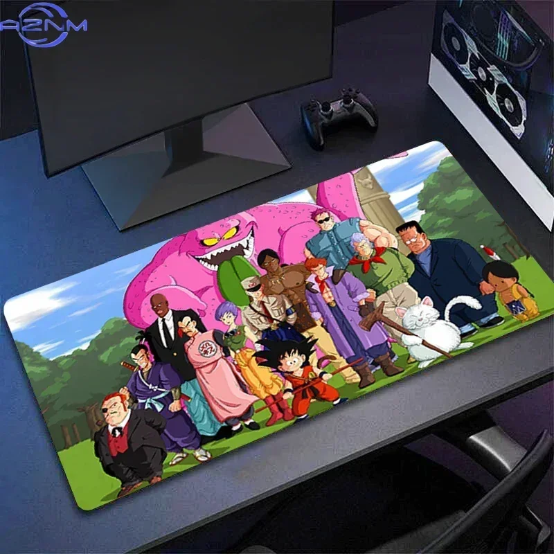 Anime Multiple Characters Group Portrait Bright Color Print Mouse Pad, Rubber Non-Slip Base, Smooth Surface for Gaming and Offic