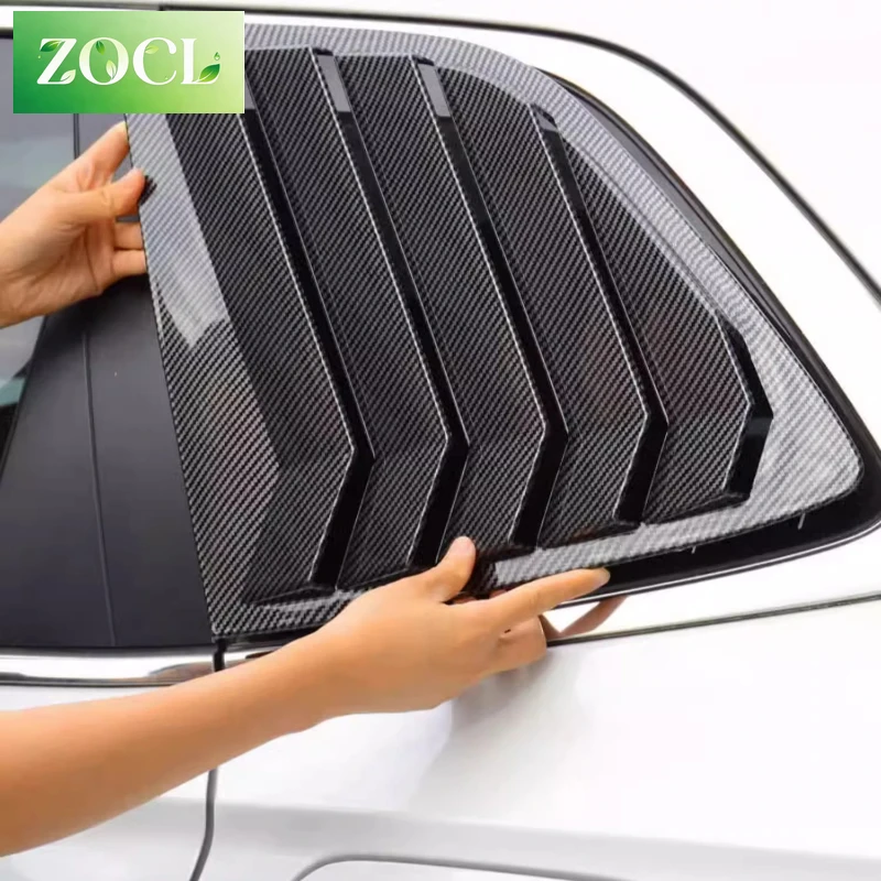 New For Honda CR-V/BREEZE 2017-2024: Rear Quarter Triangle Louver Covers Style Window Trim Set OEM Fit Body Decorative Accessori