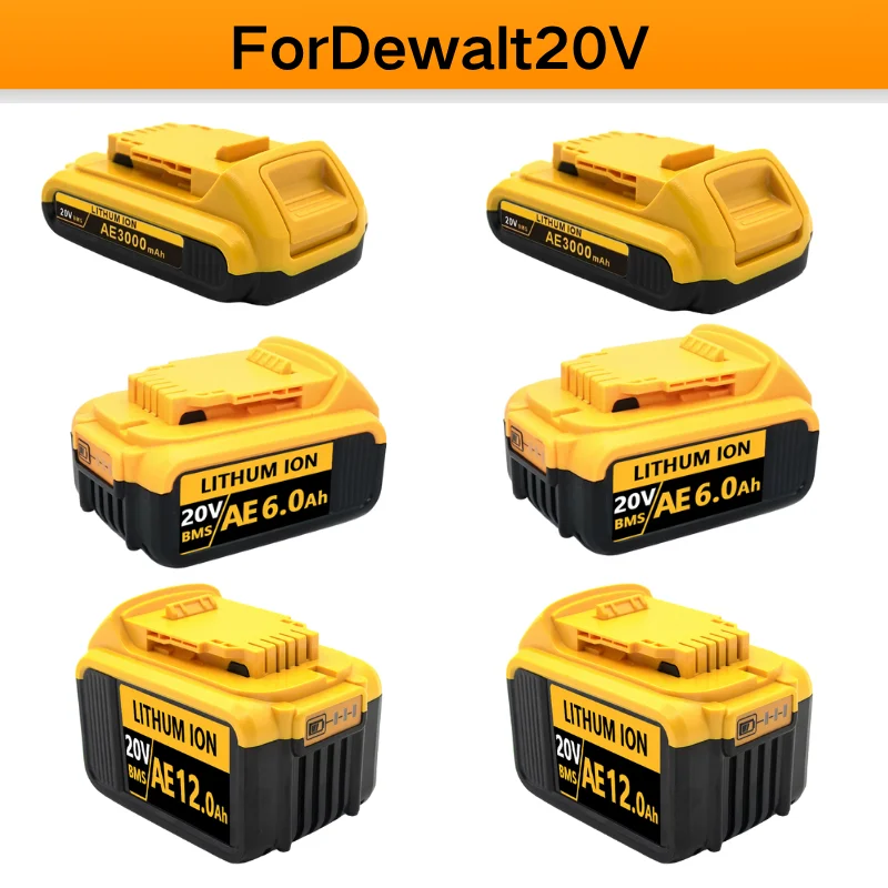 

Brand new Batería de repuesto de litio DCB200 20V 9.0Ah para Dewalt 18V DCB184 DCB200 DCB182 DCB180 DCB181 DCB182 DCB201 DCB206