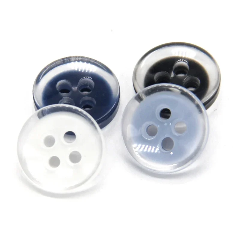 DOTOLLE 9/10/11mm Cute Transparent Light Shirt Resin Buttons For Clothes Uniform Dress Collar Blouse Small Handmade Decorations