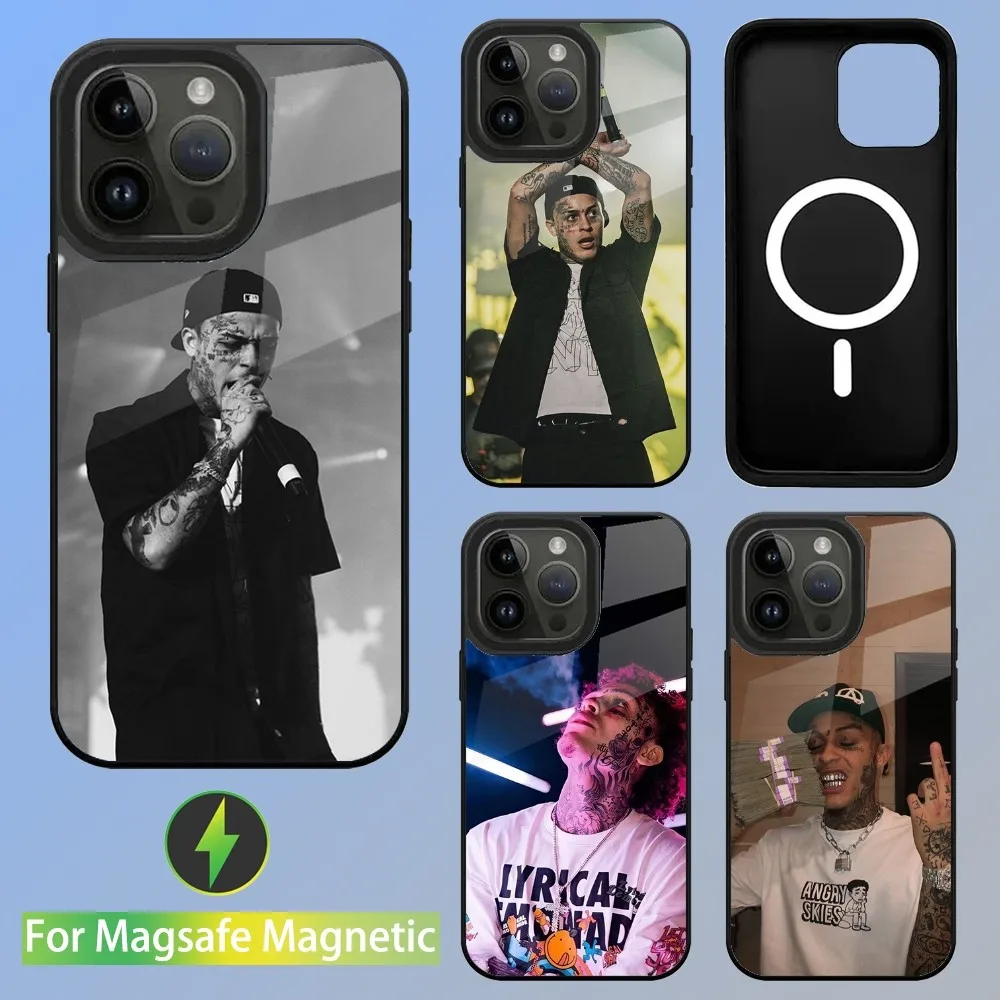 Rapper Lil Skies Phone Case For iPhone 15,14,13,12,11,Plus,Pro,Max Mini Magsafe Magnetic Wireless Charging