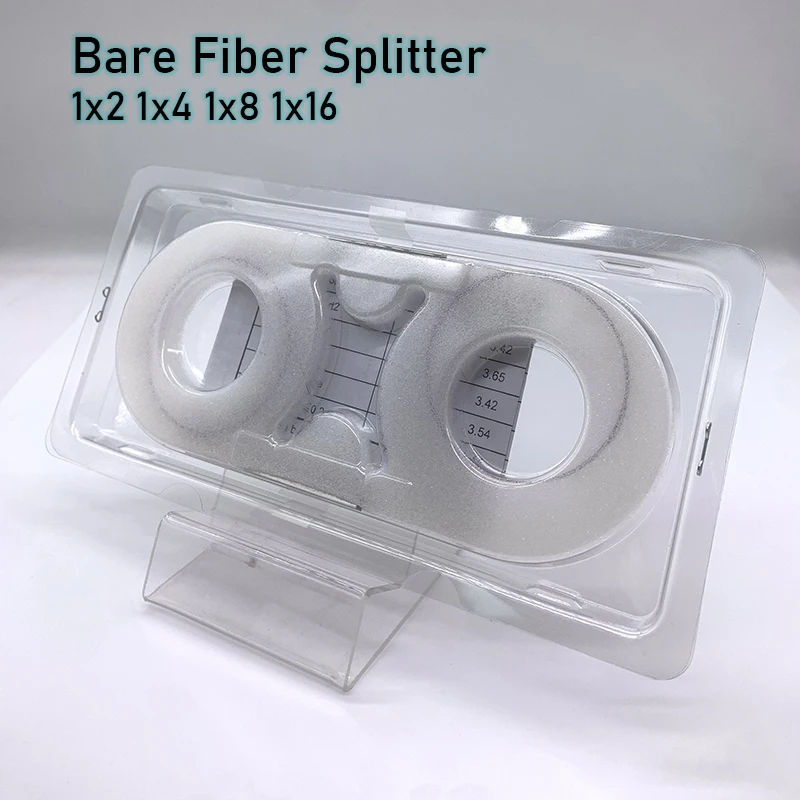 10Pcs Bare Fiber Optic PLC Splitter 1x2, 1x4, 1x8, 1x16 Mini Blockless Fiber Cable 250um FBT Splitter