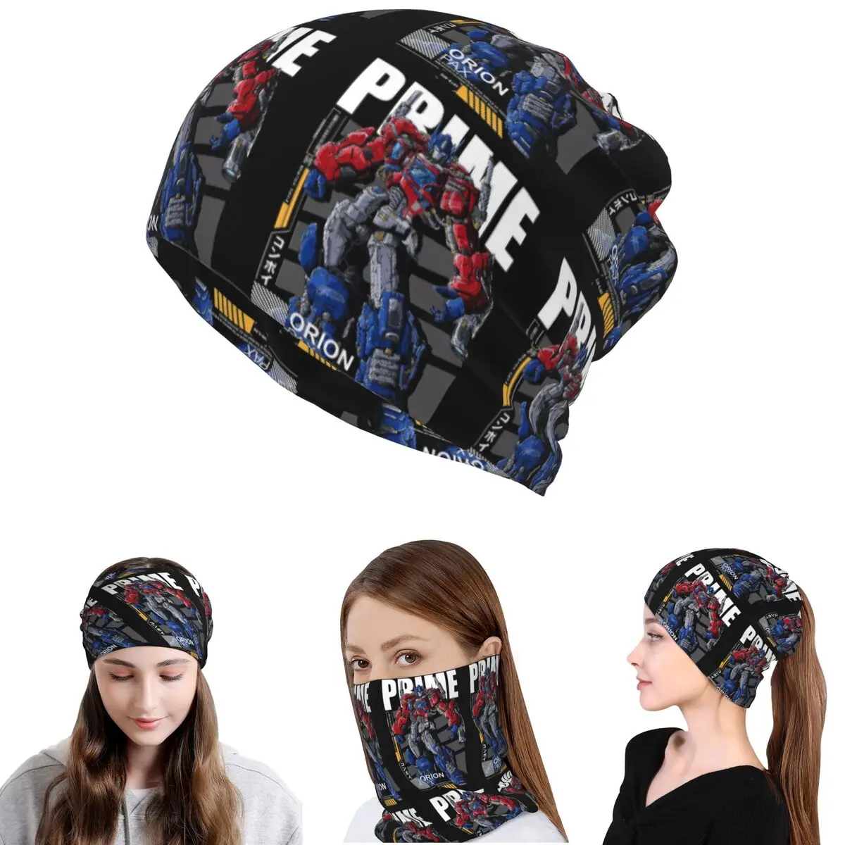 

Optimus Prime Bandana Neck Cover Mask Scarf Multi-use Cycling Scarf Beanies Hat Unisex Adult Washable
