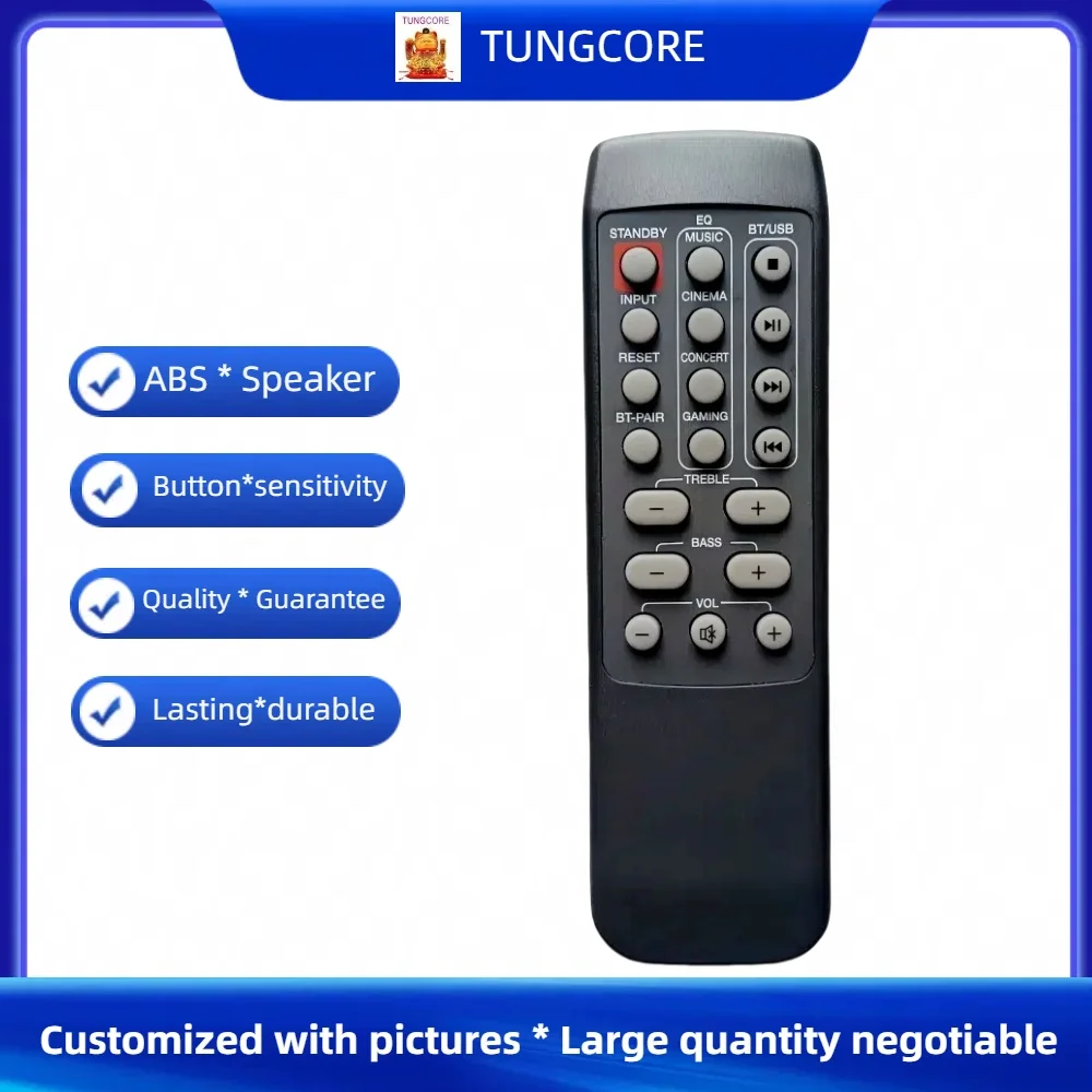 สีดํารีโมทคอนโทรลใหม่สําหรับ Creative Stage MF8360 Soundbar Sound Bar ลําโพงระบบ