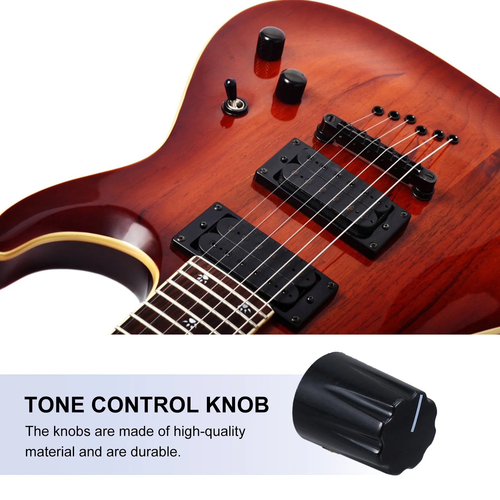 

1 Set Electric Guitar Effect Pedal Knob Cylindrical Volume Tone Control Durable Replacement For Bass Amp Instruments Accessory