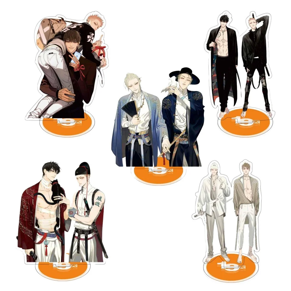 Hot Anime 19 Days Acrylic Figure Stand Model Toys Old Xian Hetian Jian Yi Character Desk Decoration 15CM Cosplay Fans key chain