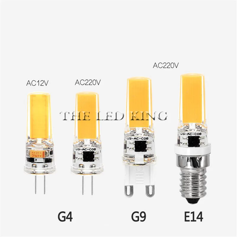 Dimmable LED Mini Corn Bulb G4 G8 G9 E11 E12 E14 COB Ampoule LED Diode Chandelier Spotlight High Lumen No Flicker 3000K 6000K