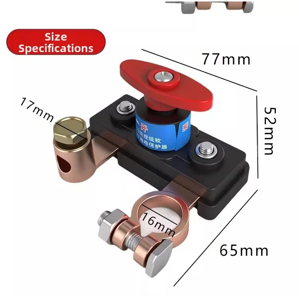 Copper Contact Battery Isolation Switch For 12V 24V DC Circuits Used In Cars Trucks Motorhomes RVs/ Boats And Farm Equipment