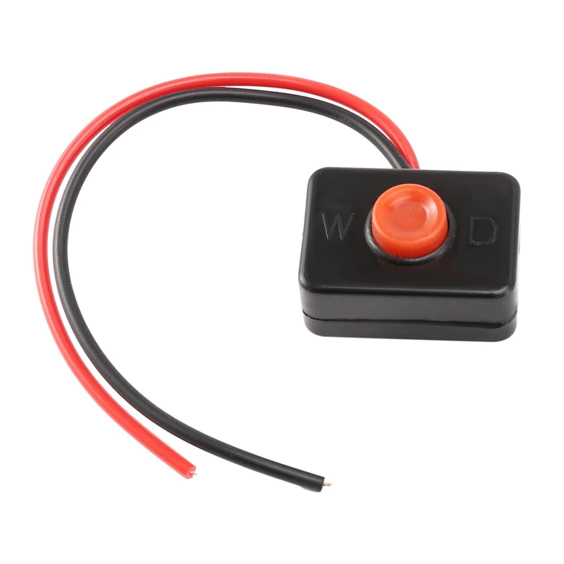 2X DC 12V2A Adhesive Base Push Button Momentarily Action Wired Switch For Automobiles