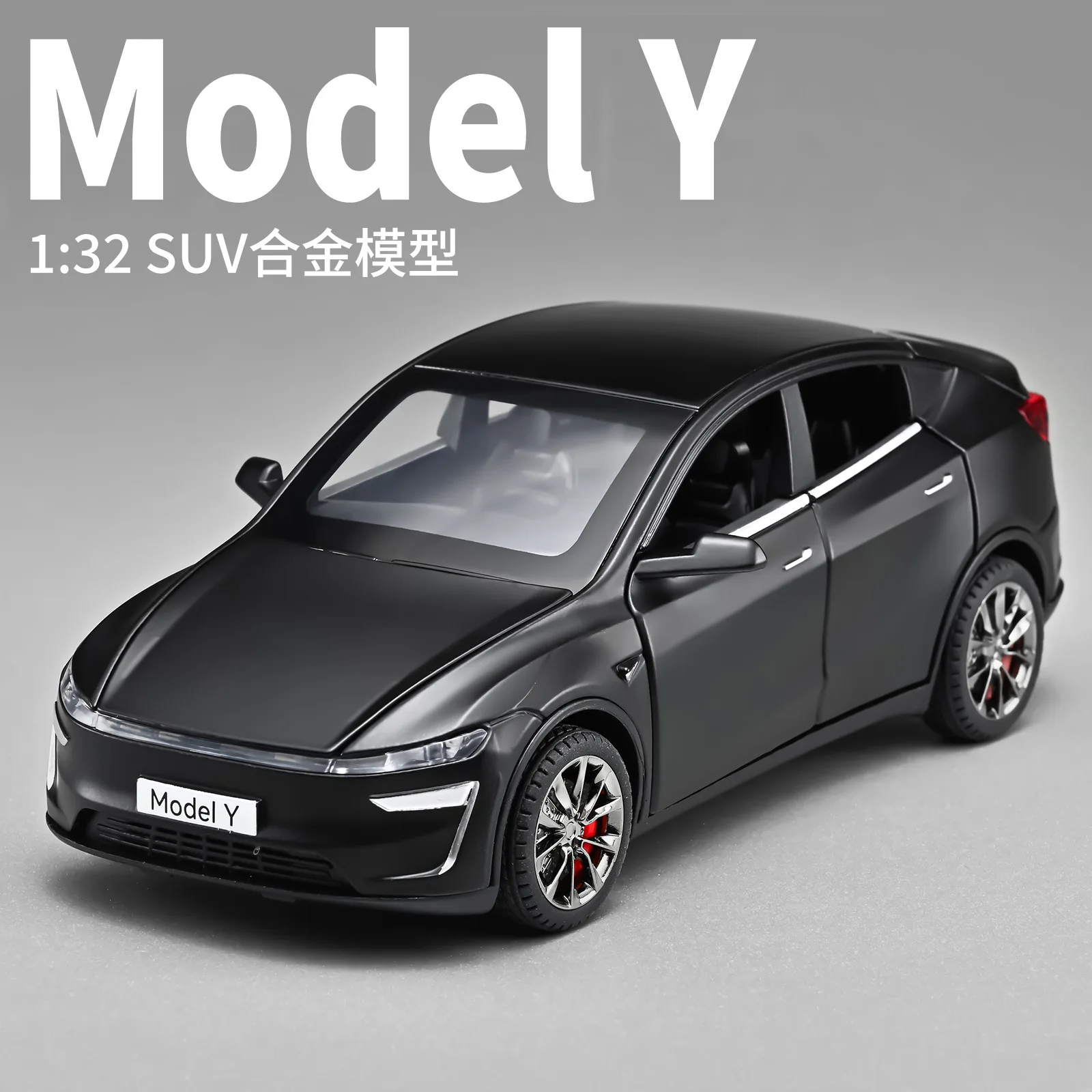 1:32 Model Y Alloy Car Model Sound and Light Pull Back Children's Toy Collectibles Birthday gift