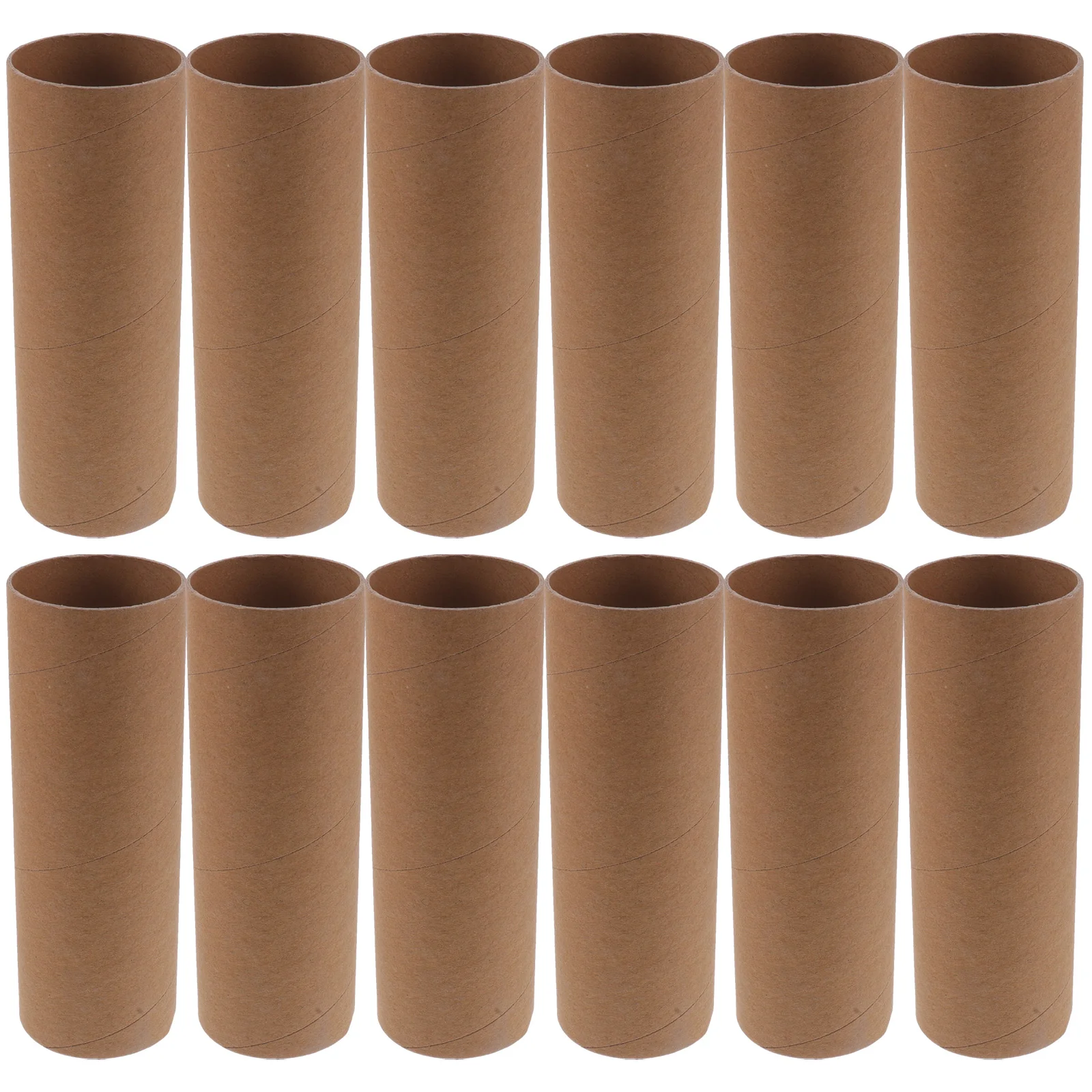 12 Pcs Round Paper Tube Classroom DIY Coiled for Child Cardboard Cylinder Tubes