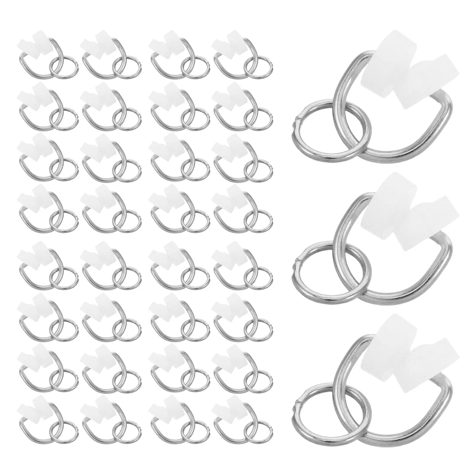 

100Pcs Rv Curtain Slide Track Hooks Pulley Gliders Camper Shower Privacy Curtain Track Accessories Drapery Hooks