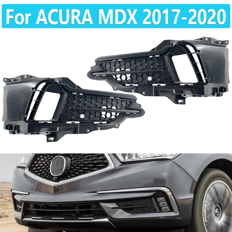 

Fog Light Bezel Cover For ACURA MDX 2017 2018 2019 2020 Car Front Bumper Lower Fog Light Lamps Grilles Grille cover Replacement