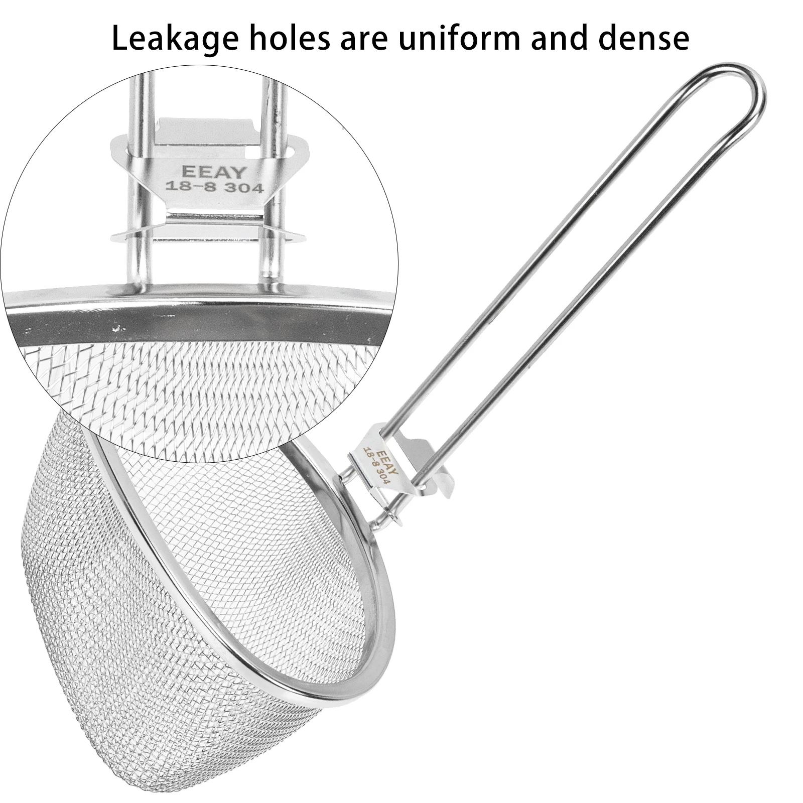 

1pcs Stainless Steel Slotted Spoon Heavy Duty Mesh Strainer For Frying Noodle Hot Pot Kitchen Gadgets Cooking Utensils